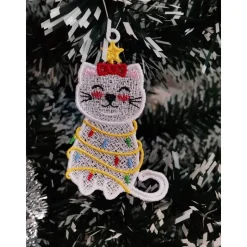 Anhänger Katze Lichterkette