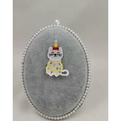 Anhänger Katze Lichterkette