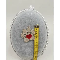 Anhänger Pfote mit Herz