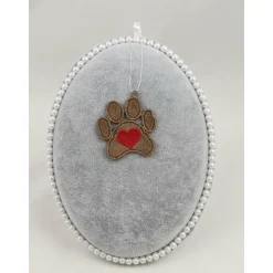 Anhänger Pfote mit Herz