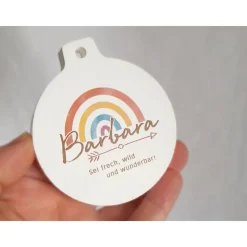 Anhänger rund personalisierbar Design Pfeil