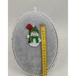 Anhänger Schneemann mit Herzschaufel