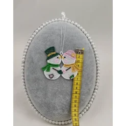 Anhänger Schneemann Paar