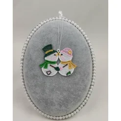 Anhänger Schneemann Paar