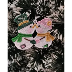 Anhänger Schneemann Paar