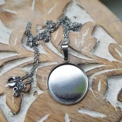 Anhänger und Kette 20mm Edelstahl mit eigenen Bild - Foto personalisiert Cabochon besondere Geschenke