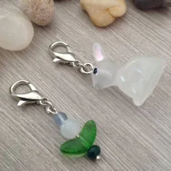 Anhängerset 'Kaninchen und Blume'