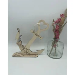 Anker Hochzeitsgeschenk ,Geldgeschenk, Geburtstagsgeschenk, holz ,personalisiert