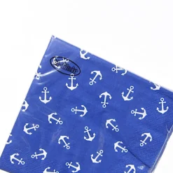 Anker Servietten blau weiß