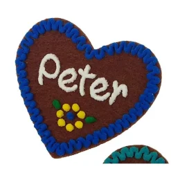 Anstecker mit Spruch Braut -  Namensschild Herz personalisiert Button Brosche