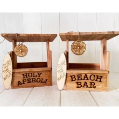 Aperol personalisiertes Geschenk Beach Bar + Kerze für 2 Flaschen Aperol Spritztour, Partygeschenk