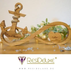 Aphrodite Unendlichkeitszeichen Anker Herz Gravur Hochzeitsgeschenk Geschenk Verlobung Jahrestag Herz Hochzeit