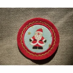 Applikation  Aufnäher   Applikation/Aufnäher Rentier Button