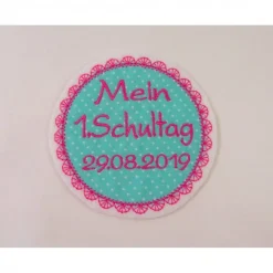 Applikation mit Wunschtext, Aufbügler