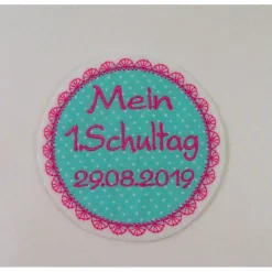 Applikation mit Wunschtext, Aufbügler