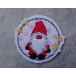 Applikation süsser Wichtel, Gnom, Zwerg, Aufnäher, zum Aufbügeln