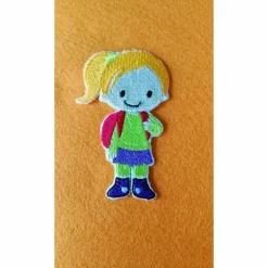 Applikationen, Stickbilder für den Schulanfang zum aufbügeln, Stickbilder, Bügelbilder