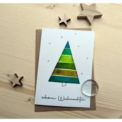 Aquarell Weihnachtskarte 