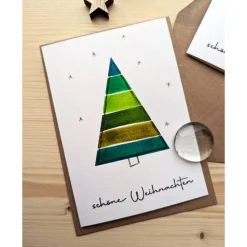 Aquarell Weihnachtskarte 
