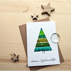 Aquarell Weihnachtskarte 