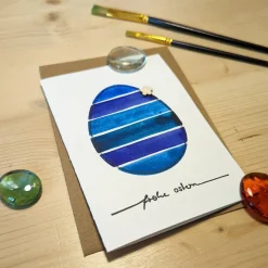 Aquarell-Osterkarte 