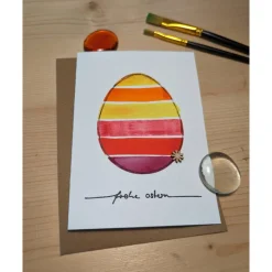 Aquarell-Osterkarte 