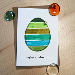 Aquarell-Osterkarte 