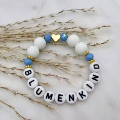 Armband als Geschenk für Trauzeugin | Handgemachtes Perlenarmband mit Wunschname | Geschenk Brautmama