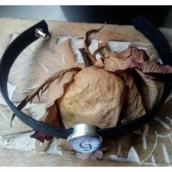 Armband aus 10mm breiten schwarzen Kork mit Buchstaben Schmetterling und Kreuz gleich Liebe Slidern.