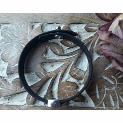 Armband aus 10mm breiten schwarzen Kork mit Kreuz gleich Liebe Slider