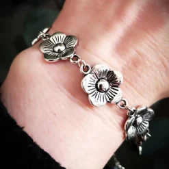 Armband Blume, Trachtenschmuck, Dirndlschmuck