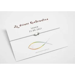 Armband Konfirmation Mädchen Jungs mit personalisierter Karte Geschenk