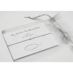 Armband Konfirmation Mädchen Jungs mit personalisierter Karte Geschenk