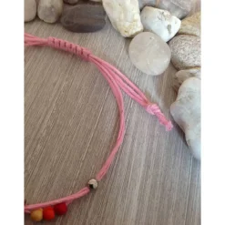 Armband zur Kommunion / Konfirmation mit Kreuz und Fisch / Regenbogen