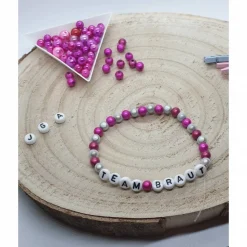 Armbänder JGA / Personalisiert aus der Perlvogel Kollektion  Brautschmuck  Armbänder Farbe Frei Wählbar