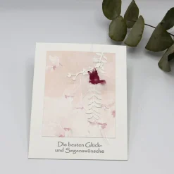 Außergewöhnliche Glückwunschkarte zur Kommunion oder Konfirmation