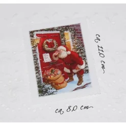 Aufnäher Applikation nostalgische Patches Santa Claus Weihnachtsmann Christmas