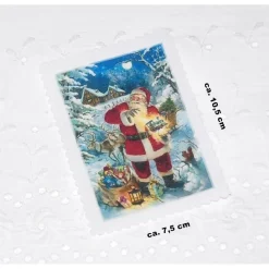 Aufnäher Applikation nostalgische Patches Weihnachten Santa Claus Weihnachtsmann Christmas