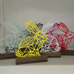 Aufsteller Osterhase geometrisch
