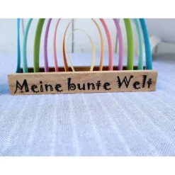 Aufsteller Regenbogen mit Spruch