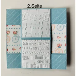 Aufwendige Geburtstagskarte Endloskarte Handarbeit Karte Grußkarte Unikat