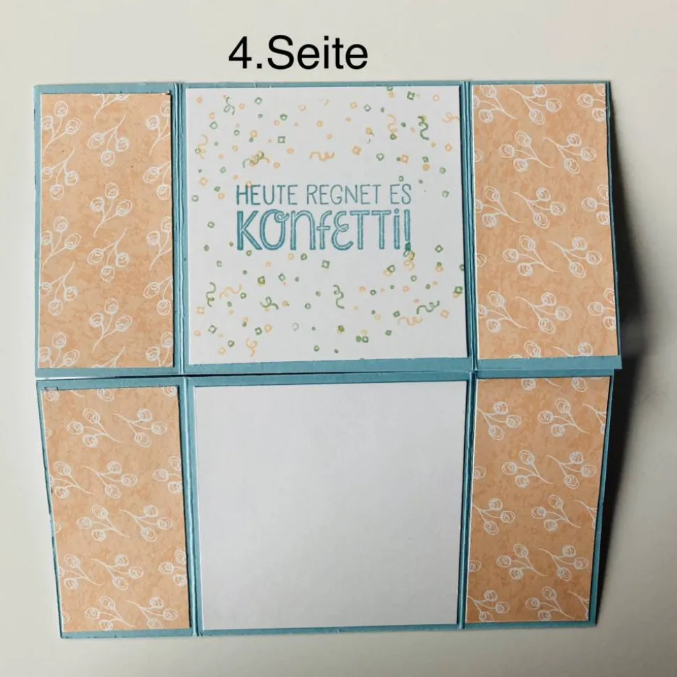 Aufwendige Geburtstagskarte Endloskarte Handarbeit Karte Grußkarte Unikat