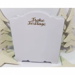 Aufwändige Weihnachts-Karte Aufstell- Karte Diorama glänzend grün dreidimensional