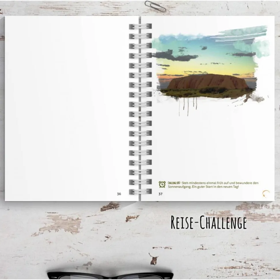 Australien Reisetagebuch zum selberschreiben / als Abschiedsgeschenk - DIN A5 mit interaktiven Aufgaben & Reise-Zitaten