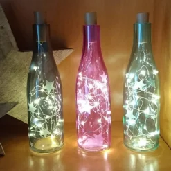 -AUSVERKAUF- Lichtflasche Flaschenlicht "Sterne" aus der Manufaktur Karla