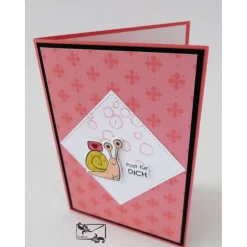 Auswahl 1-5 Grußkarten Stilvolle 3D Geburtstagskarten mit Schnecke 100% Handarbeit