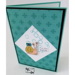 Auswahl 1-5 Grußkarten Stilvolle 3D Geburtstagskarten mit Schnecke 100% Handarbeit