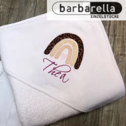 Baby Set 2- Teilig (Kapuzenhandtuch & Shirt)