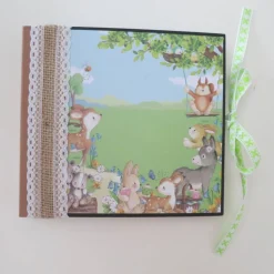 Babyalbum, Fotoalbum, Mini-Album, Leporello Baby, Mädchen, Kind, Größe 17 x 16,5 x 2,5 cm