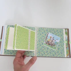 Babyalbum, Fotoalbum, Mini-Album, Leporello Baby, Mädchen, Kind, Größe 17 x 16,5 x 2,5 cm